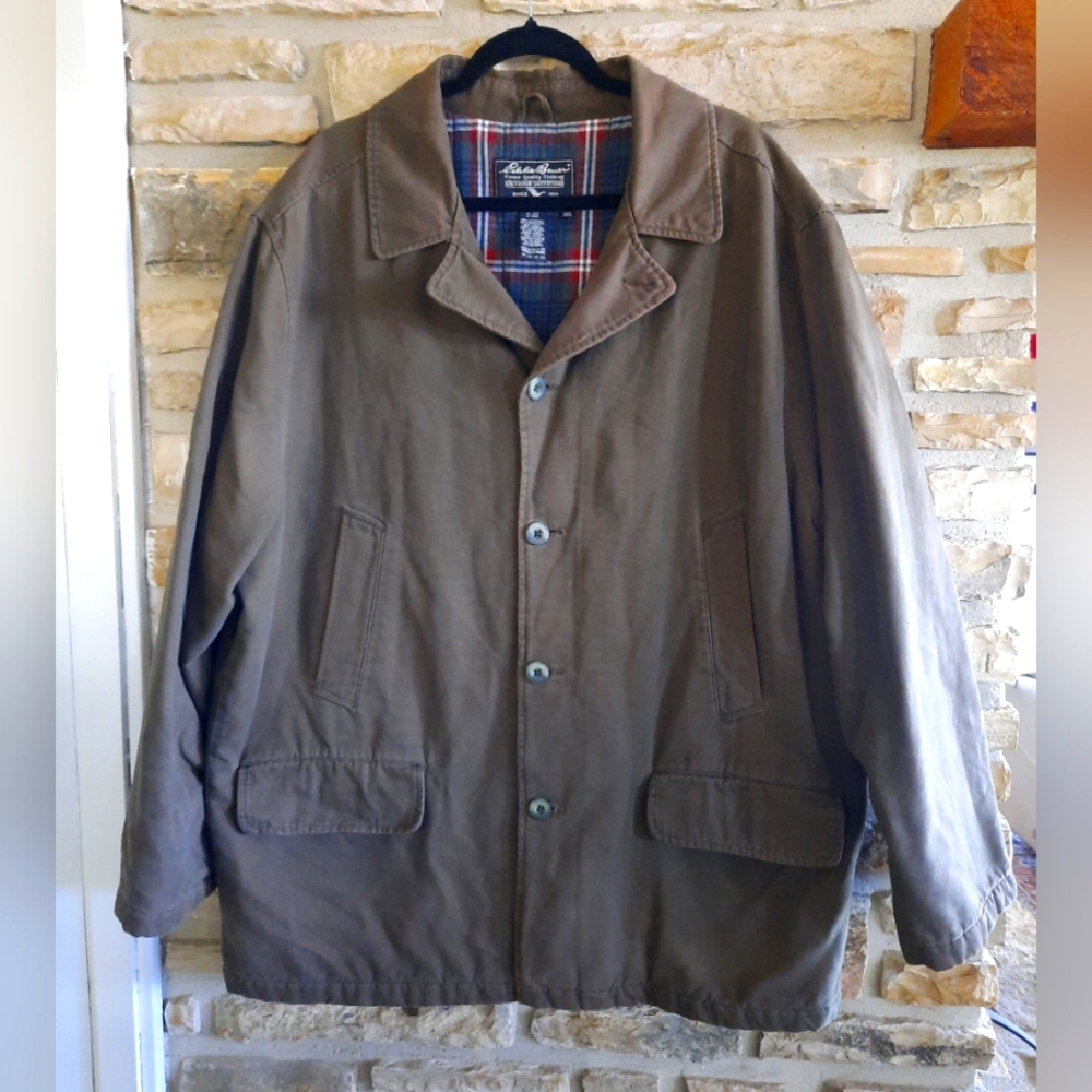 Eddie Bauer Olive Green Military Field Jacket